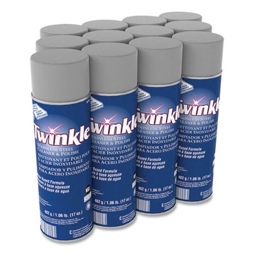 Twinkle® Stainless Steel Cleaner And Polish, 17 Oz Aerosol Spray, 12-carton freeshipping - TVN Wholesale